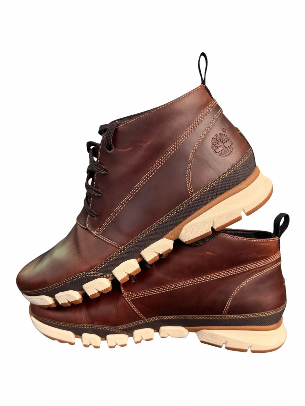 Timberland SensorFlex Brown Leather Chukka Boots Men’s Size 12 EU 46